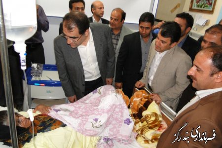 وزير بهداشت از بيماران بندرگزي عيادت كرد / تصاویر