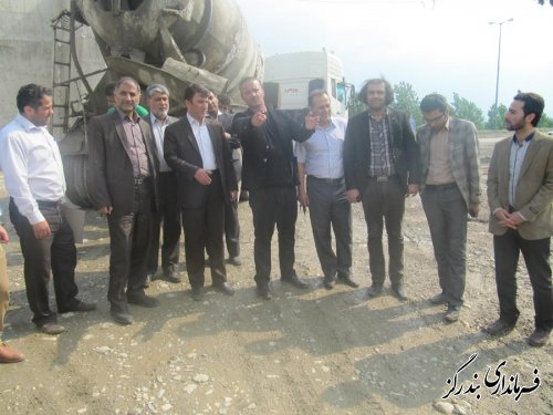 بازدید نماینده مردم در مجلس شورای اسلامی از پل روگذر لیوان شرقی
