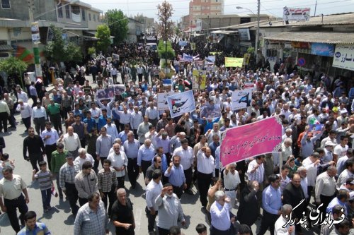 حضور باشکوه مردم بندرگز در راهپیمایی روز قدس