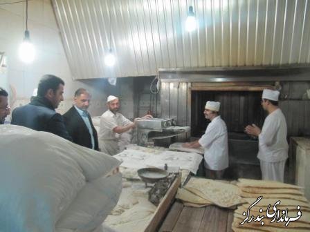 بازدید سرزده فرماندار از نانوایی های سطح شهر بندرگز