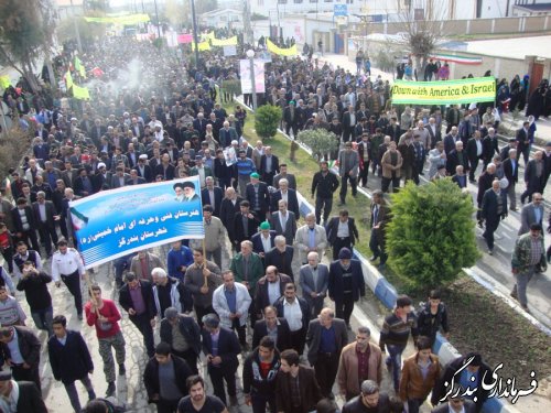 راهپیمایی 22 بهمن در بندرگز برگزار شد