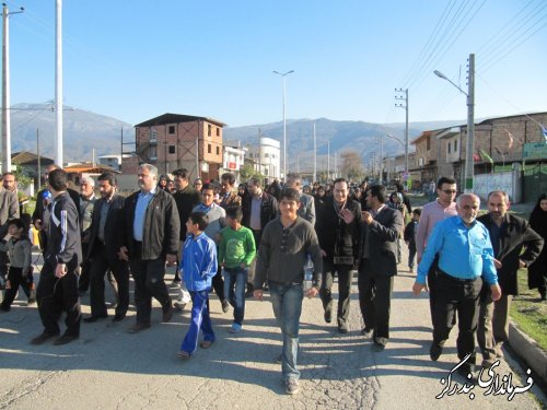 پیاده روی خانوادگی روستایی در بندرگز برگزار شد 