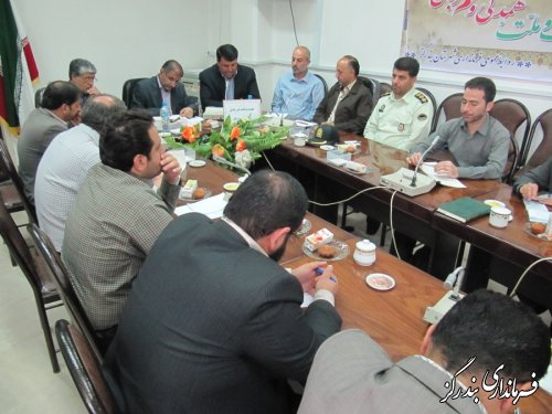 اولین جلسه شورای پدافند غیر عامل در بندرگز برگزار شد