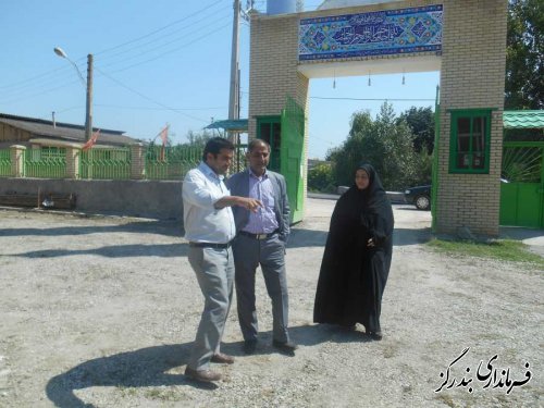 بازدید فرماندار بندرگز از اجرای طرح هادی روستای گل افرا