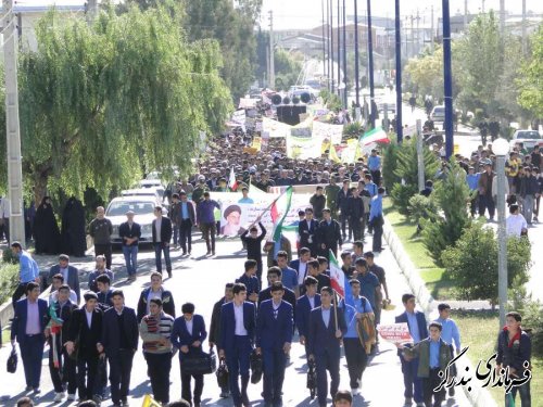 راهپیمایی 13 آبان در بندرگز شد
