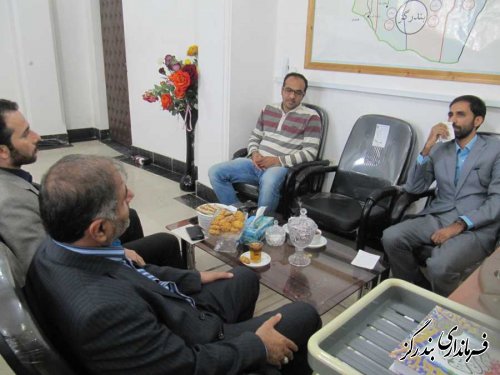 دیدار رییس خبرگزاری ایرنا در گلستان با فرماندار بندرگز