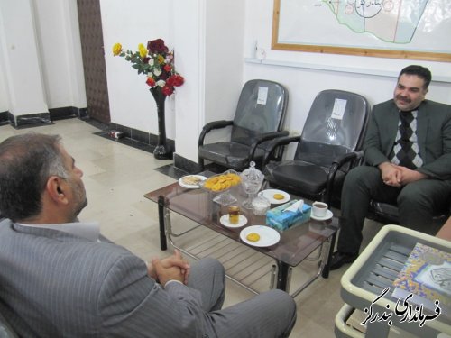 دیدار رییس دانشگاه آزاد گلستان با فرماندار بندرگز