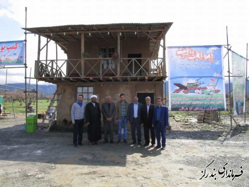 بازدید فرماندار بندرگز از کمپ نوروزی دهیاری گز شرقی