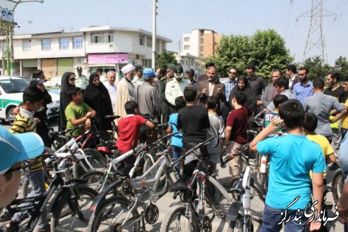 همایش دوچرخه سواری همگانی در بندرگز برگزار شد