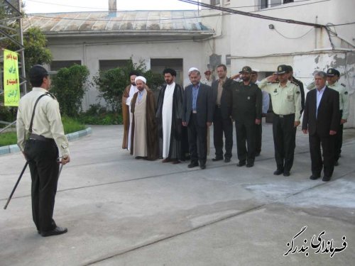 برگزاری صبحگاه مشترک هفته نیروی انتظامی در بندرگز