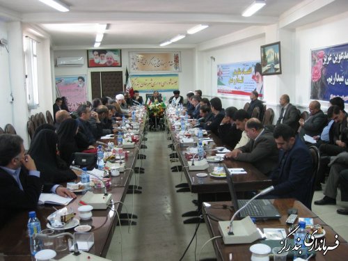نهمین جلسه شورای اداری شهرستان بندرگز برگزار شد 