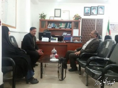  مدیر کل تامین اجتماعی گلستان با فرماندار بندرگز دیدار کرد 