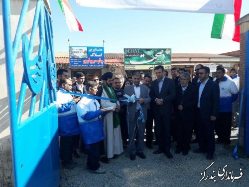 افتتاح پروژه خط دوم انتقال فاضلاب شهر بندرگز به تصفیه خانه 