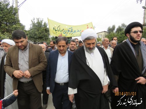 راهپیمایی 22 بهمن در نوکنده برگزار شد