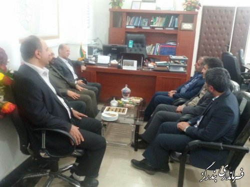 دیدار مدیرعامل آب منطقه ای استان گلستان  با فرماندار بندرگز  