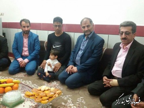 دیدار فرماندار بندرگز با بازیکن و کاپیتان تیم ملی فوتسال معلولان ایران 