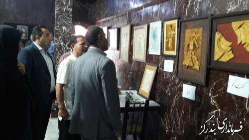افتتاح نمایشگاه تابلوهای هنری در کافه هنر بندرگز