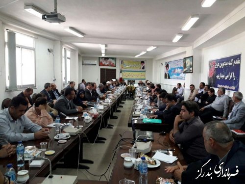 پنجمین جلسه شورای اداری شهرستان بندرگز برگزار شد