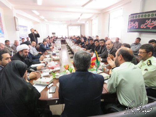 برگزاری جلسه شورای معتمد پلیس در فرمانداری شهرستان بندرگز