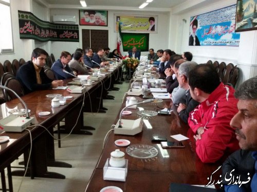 برگزاری دومین جلسه شورای پدافند غیر عامل شهرستان در فرمانداری بندرگز