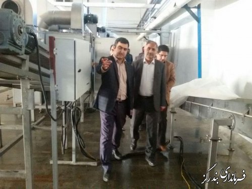 بازدید فرماندارشهرستان بندرگز از کارخانه های صنعتی در شهرک صنعتی باغو