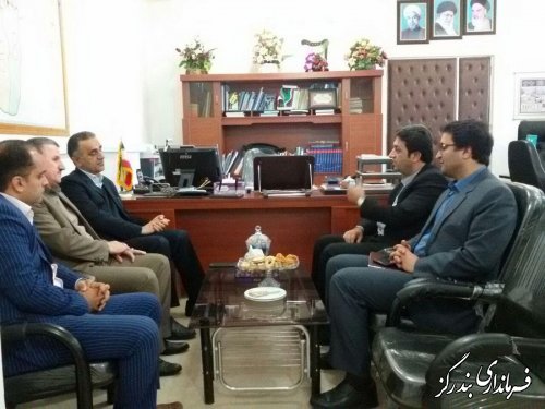 دیدار مدیرامورشعب  بانک ملی استان با " فرماندار شهرستان بندرگز
