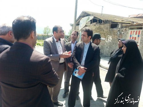 بازدید فرماندار بندرگز از محل اجرای طرح شهید شوشتری در شهر بندرگز