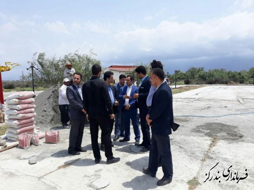 بازدید فرماندار بندرگز از عملیات اجرایی ساخت پارک کودک در ساحل نوکنده