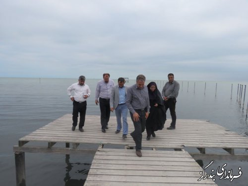 بازدید مدیرکل امور اجتماعی و فرهنگی استانداری از طرح سالم سازی دریا در بندرگز