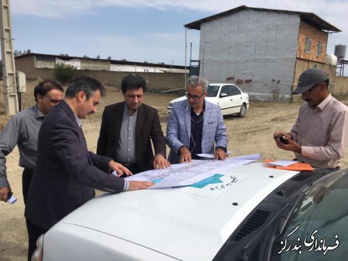 فرماندار بندرگز از روند اجرای عملیات زهکشی اراضی ساحلی در شهرستان بازدید کرد