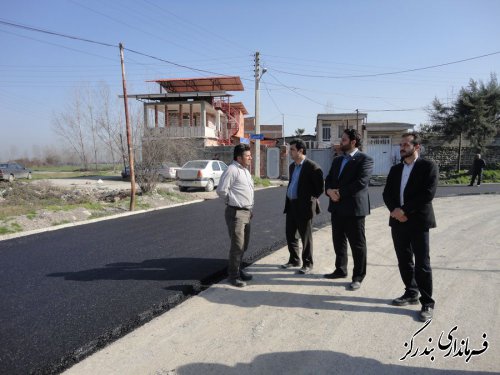 بازدید فرماندار بندرگز از اجرای طرح هادی روستای کارکنده
