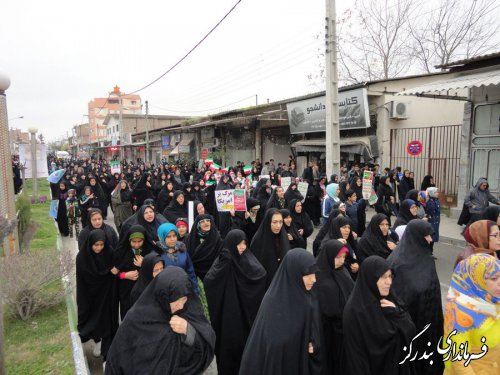 راهپیمایی یوم الله 22 بهمن در بندرگز برگزار شد