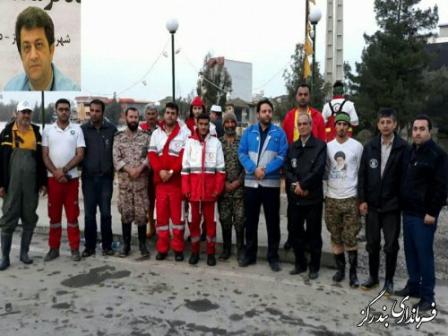 اعزام نیروهای کمکی بندرگز به مناطق سیل زده گلستان
