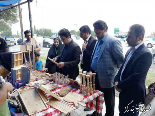 نمایشگاه صنایع دستی در بندرگز برپا شد