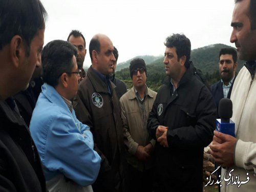 استاندار گلستان از مناطق سیلزده نوکنده بازدید کرد