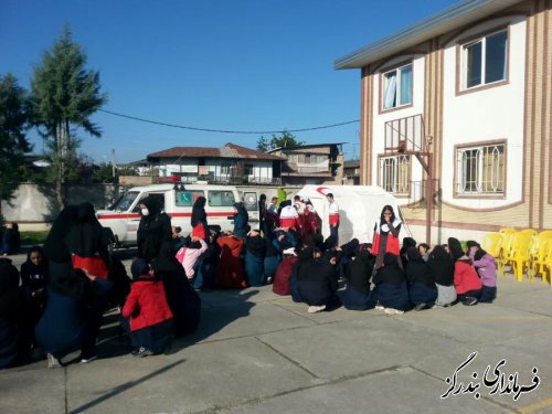 بیست و یکمین مانور زلزله و ايمني در مدارس بندرگز برگزار شد