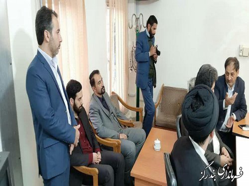 بازدید امام جمعه و فرماندار بندرگز از ستاد انتخابات نوکنده