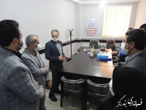 بازدید معاون سیاسی ، امنیتی استاندار گلستان از ستاد انتخابات بندرگز
