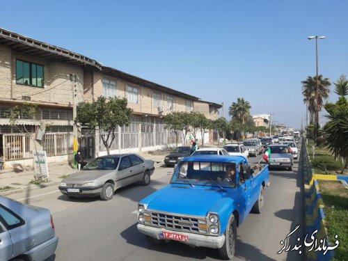 راهپیمایی خودرویی و موتوری 22 بهمن در نوکنده 