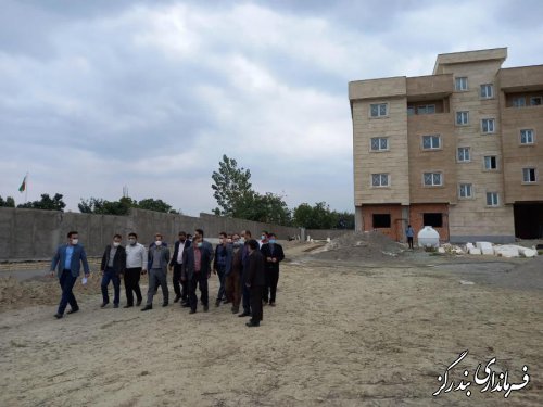 بازدید مسوولان استانی و شهرستانی از مرکزخدمات سلامت در حال احداث نوکنده