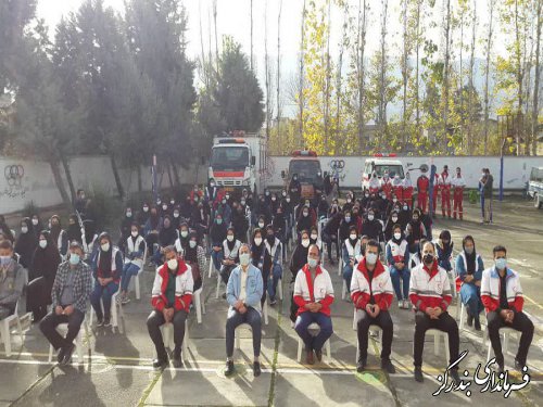مانور زلزله و ایمنی در آموزشگاه مرحوم اسلامی نوکنده