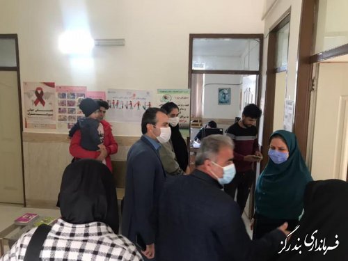 بخشدار نوکنده از مرکز واکسیناسیون جفاکنده بازدید  کرد