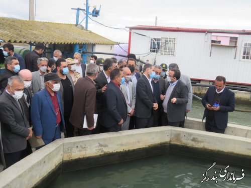 بازدید وزیر جهادکشاورزی از پروژه پرورش ماهیان خاویاری در شهرستان بندرگز