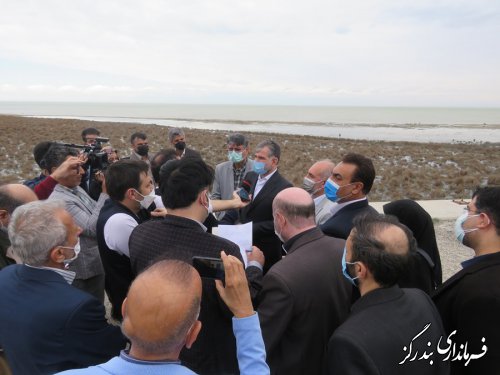 وزیر جهاد کشاورزی از ساحل بندرگز بازدید کرد