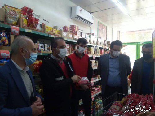 بازدید فرماندار بندرگز از وضعیت بازار در آستانه نوروز