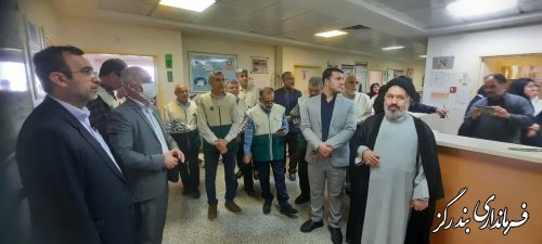 گزارش تصویری از بازدید فرماندار از بیمارستان شهدای بندرگز