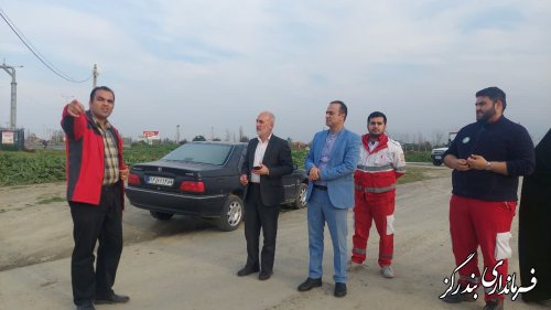 گزارش تصویری|| بازدید فرماندار شهرستان بندرگز از پروژه احداث ساختمان هلال احمر 