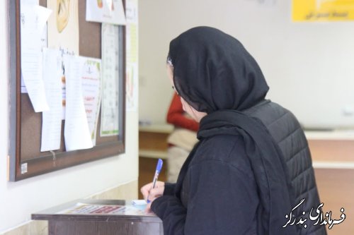 گزارش تصویری || اخذ رای گیری شعبه سیار شهر بندرگز از بیمارستان شهدا